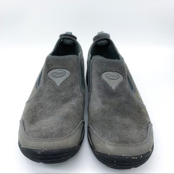 CHACO gray suede slip on shoes, 11. - Picture 2 of 7